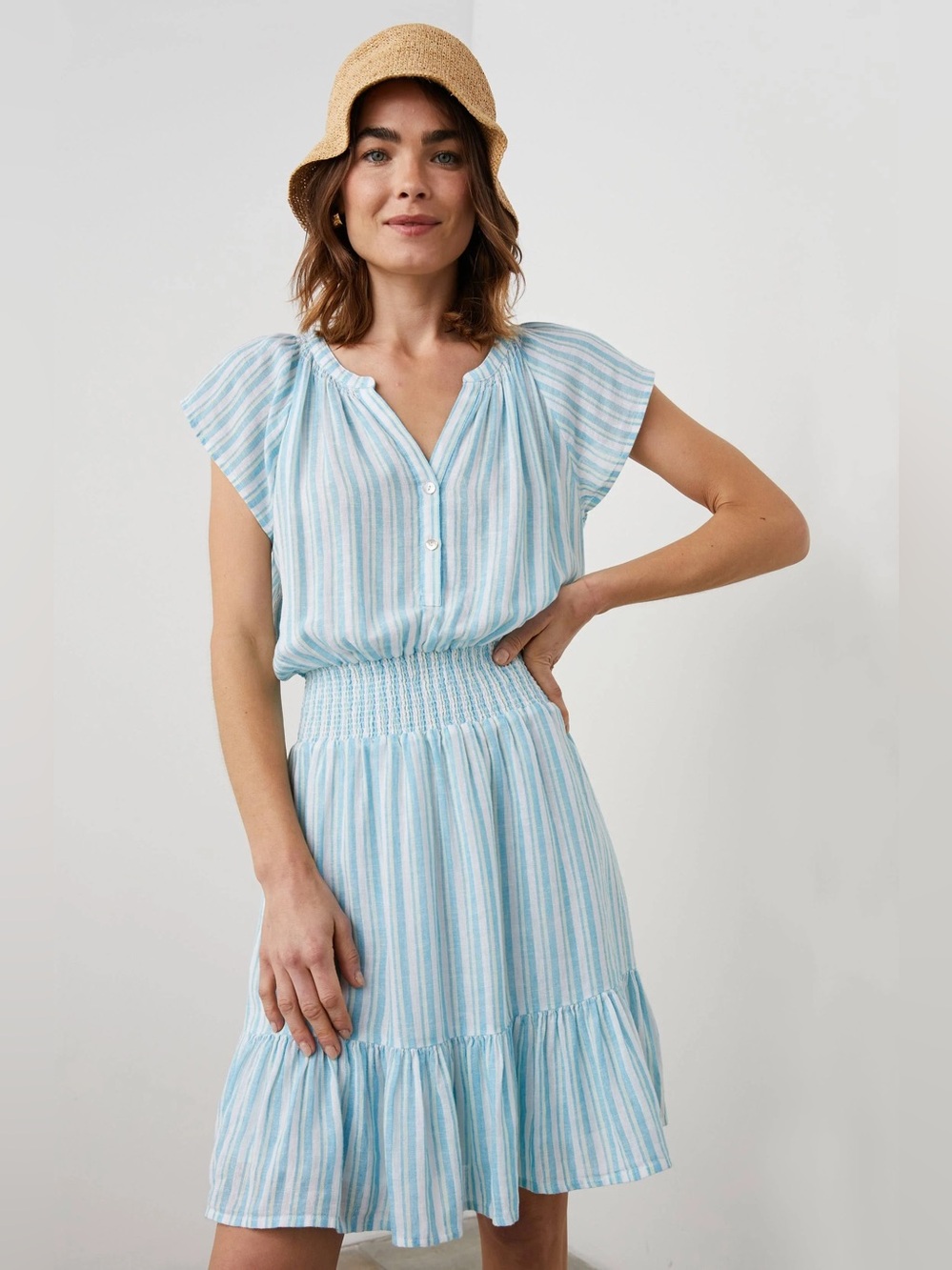 Rails Augustine Blue Laguna Stripe Mini Dress